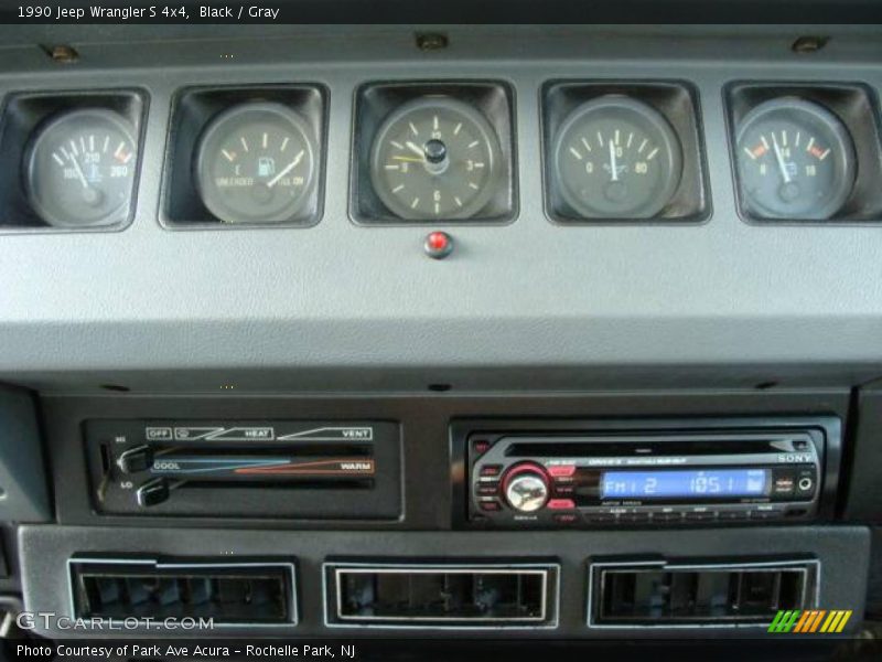 Black / Gray 1990 Jeep Wrangler S 4x4