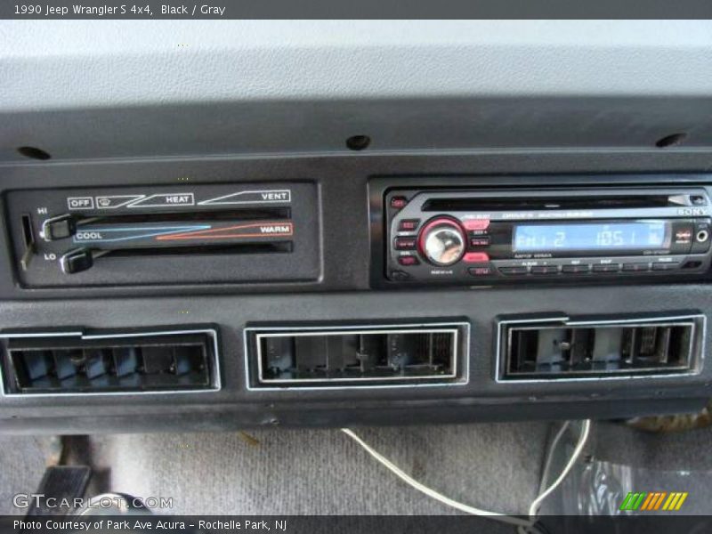 Black / Gray 1990 Jeep Wrangler S 4x4