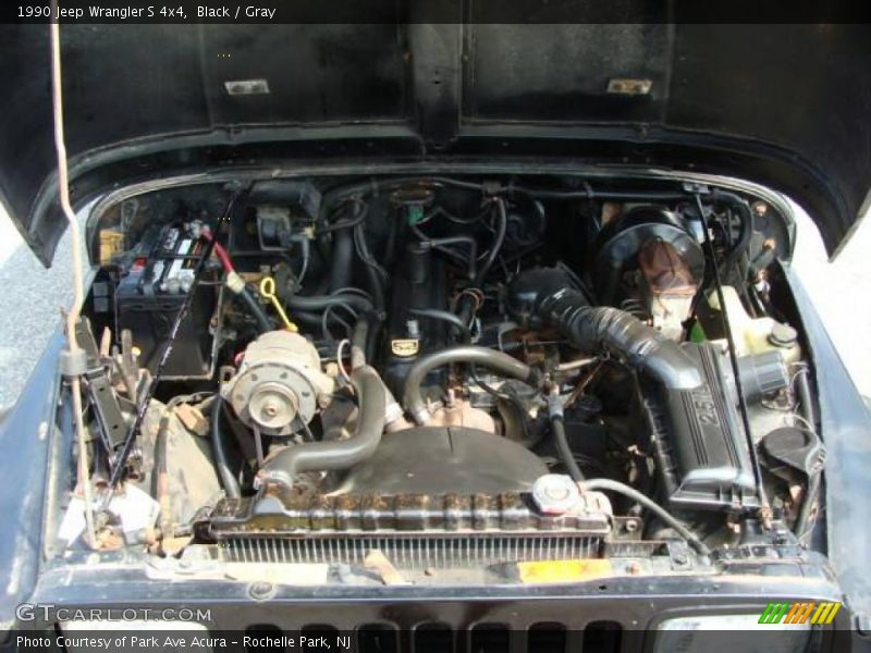 Black / Gray 1990 Jeep Wrangler S 4x4