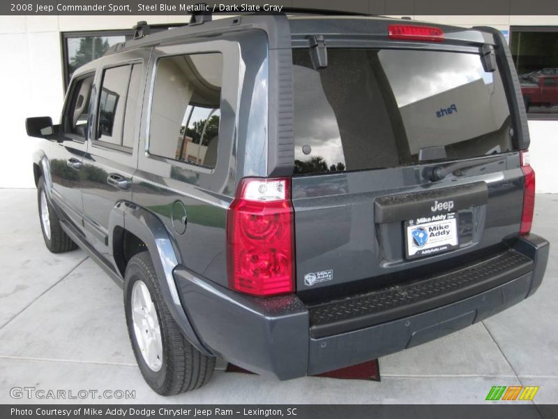 Steel Blue Metallic / Dark Slate Gray 2008 Jeep Commander Sport