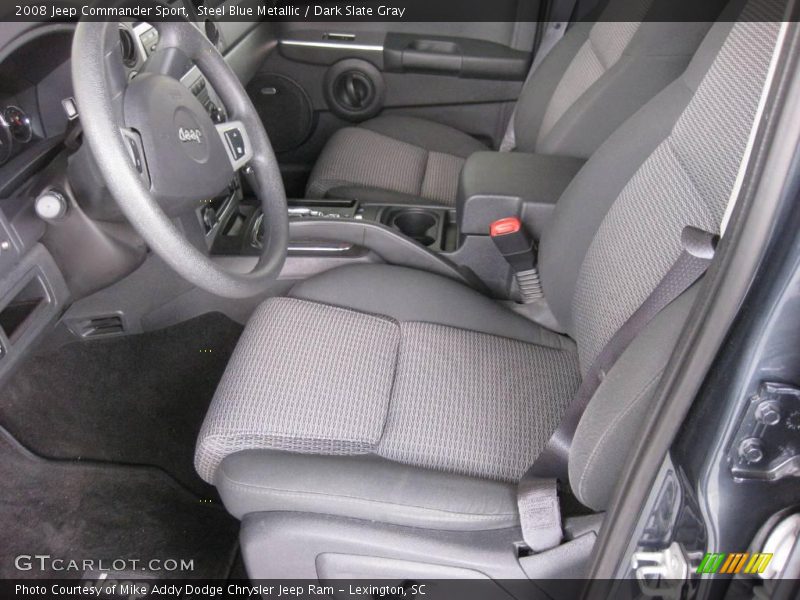 Steel Blue Metallic / Dark Slate Gray 2008 Jeep Commander Sport