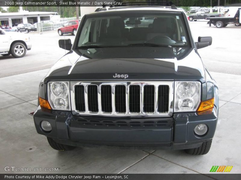 Steel Blue Metallic / Dark Slate Gray 2008 Jeep Commander Sport