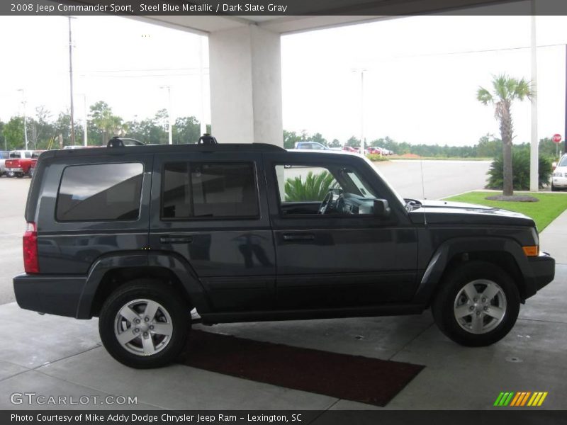 Steel Blue Metallic / Dark Slate Gray 2008 Jeep Commander Sport