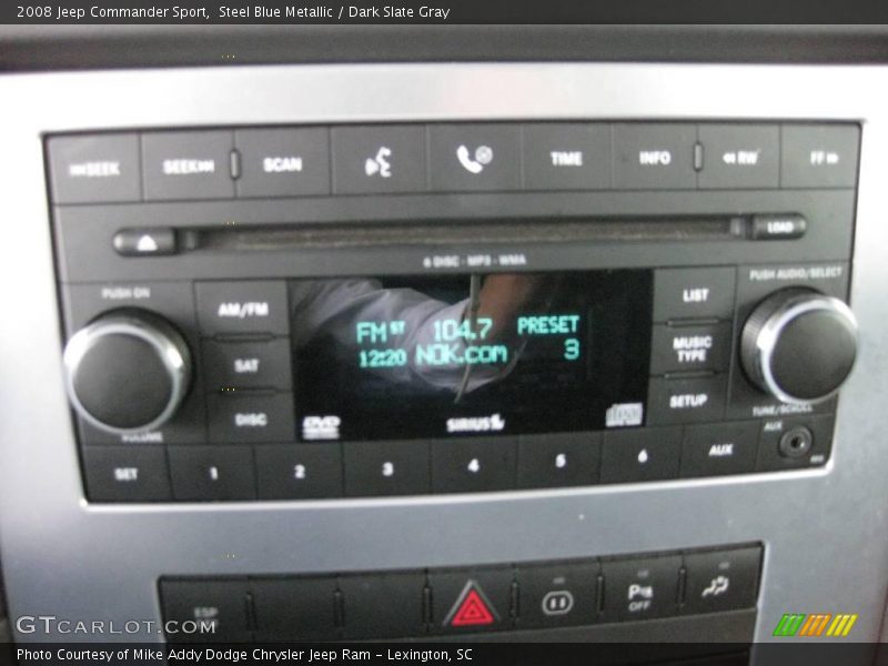 Steel Blue Metallic / Dark Slate Gray 2008 Jeep Commander Sport