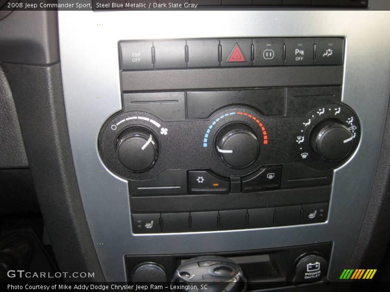 Steel Blue Metallic / Dark Slate Gray 2008 Jeep Commander Sport