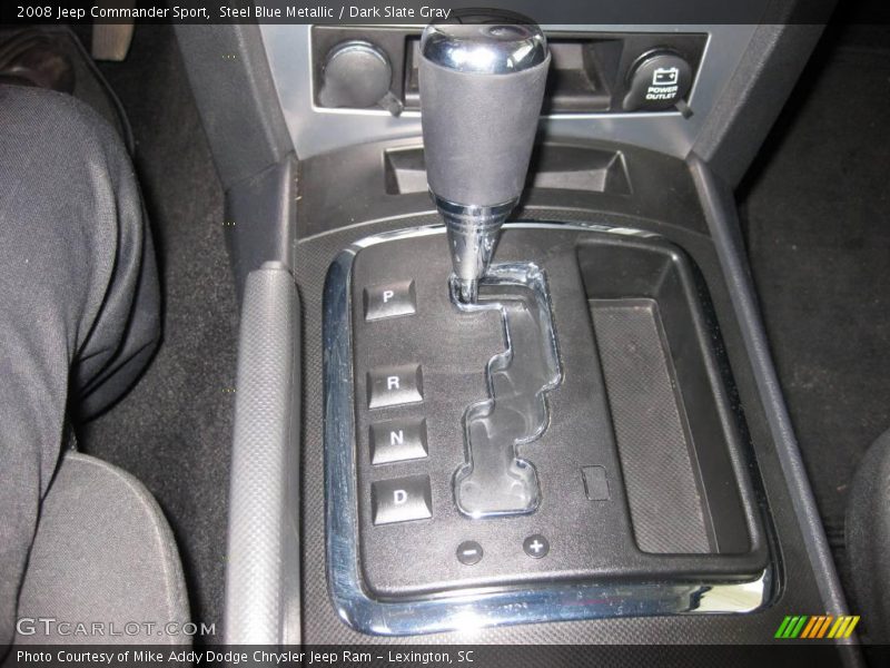 Steel Blue Metallic / Dark Slate Gray 2008 Jeep Commander Sport