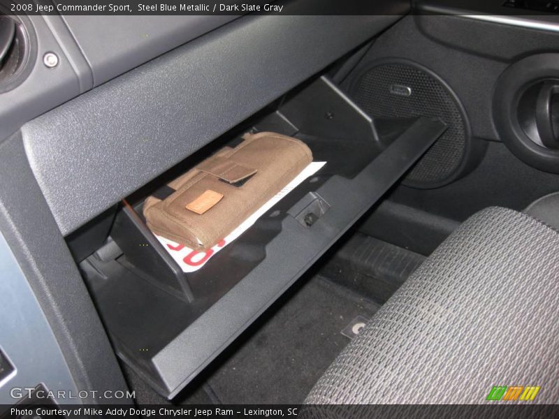 Steel Blue Metallic / Dark Slate Gray 2008 Jeep Commander Sport