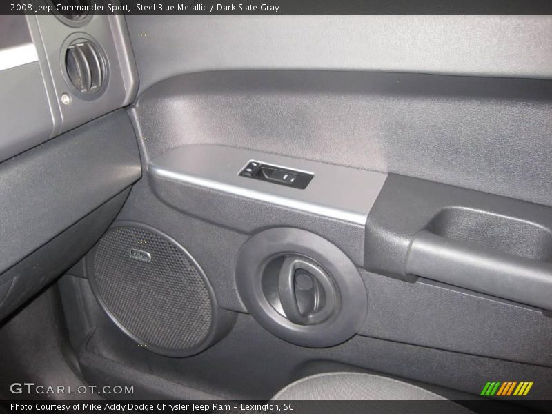 Steel Blue Metallic / Dark Slate Gray 2008 Jeep Commander Sport