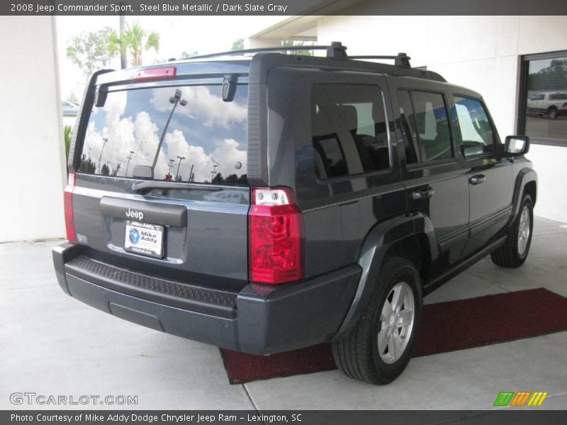 Steel Blue Metallic / Dark Slate Gray 2008 Jeep Commander Sport