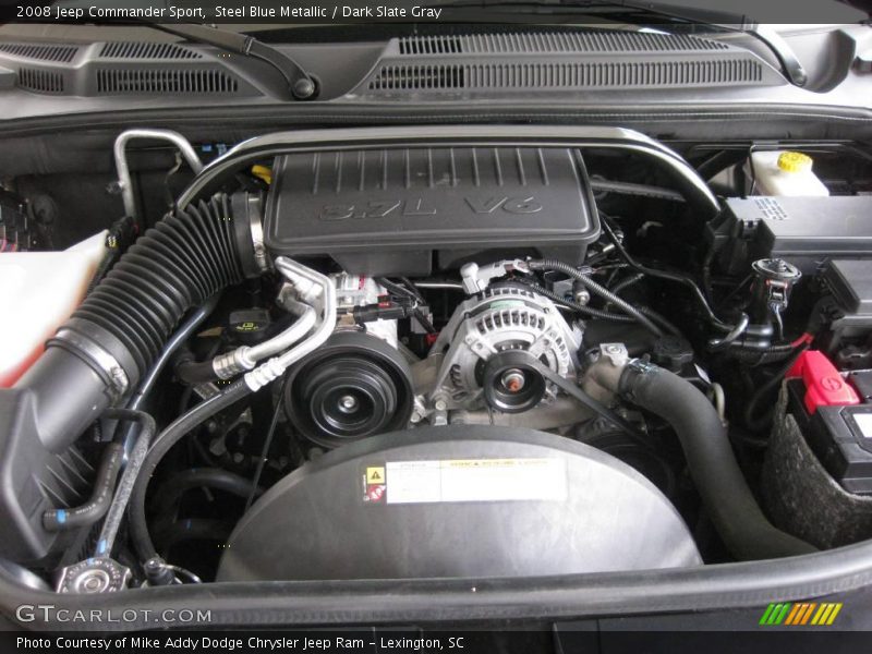 Steel Blue Metallic / Dark Slate Gray 2008 Jeep Commander Sport