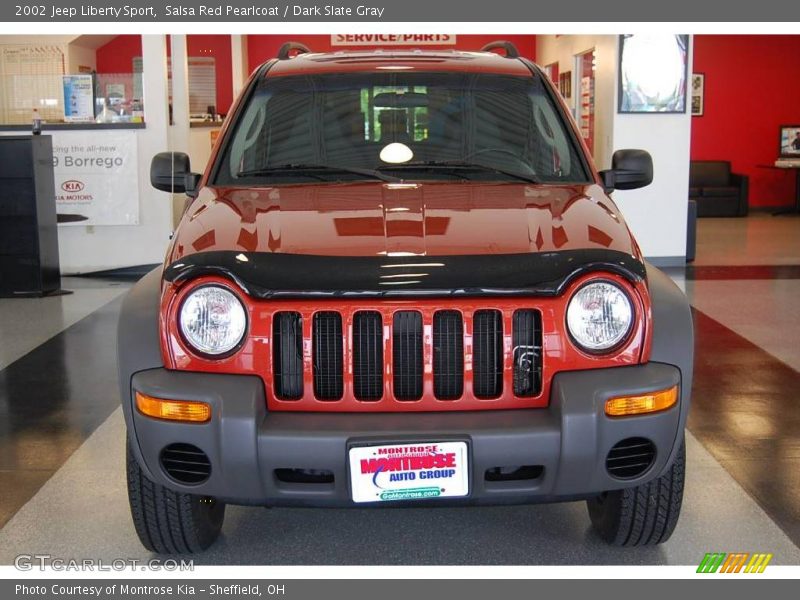 Salsa Red Pearlcoat / Dark Slate Gray 2002 Jeep Liberty Sport