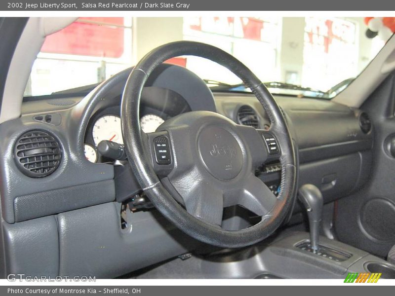 Salsa Red Pearlcoat / Dark Slate Gray 2002 Jeep Liberty Sport