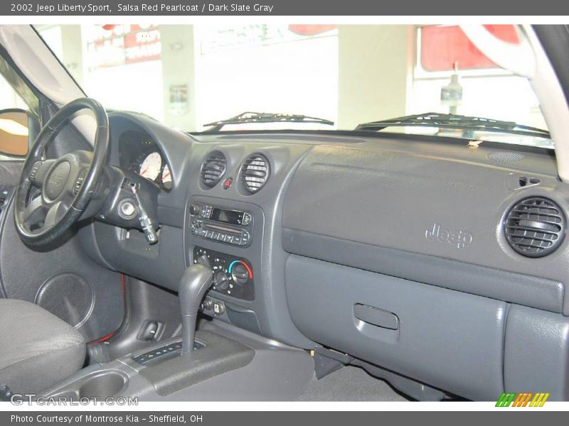 Salsa Red Pearlcoat / Dark Slate Gray 2002 Jeep Liberty Sport