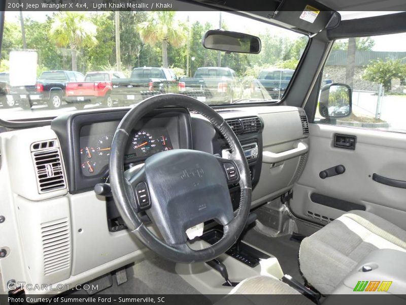 Light Khaki Metallic / Khaki 2004 Jeep Wrangler X 4x4