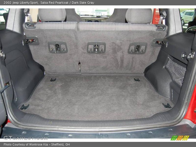 Salsa Red Pearlcoat / Dark Slate Gray 2002 Jeep Liberty Sport