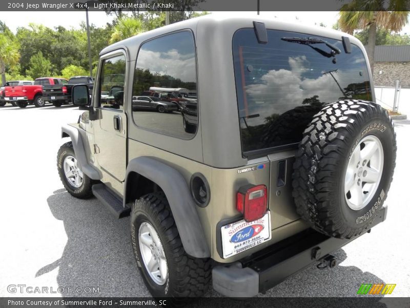 Light Khaki Metallic / Khaki 2004 Jeep Wrangler X 4x4