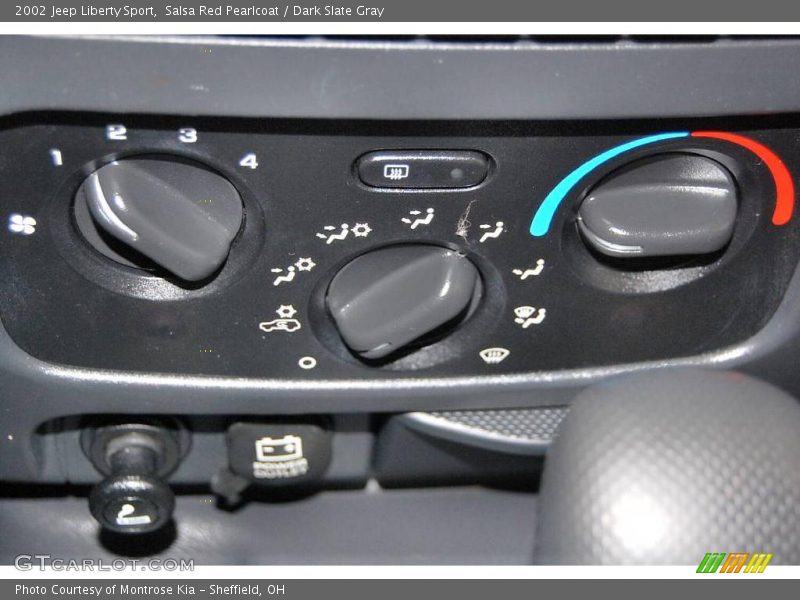 Salsa Red Pearlcoat / Dark Slate Gray 2002 Jeep Liberty Sport