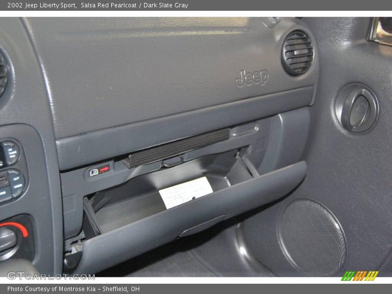 Salsa Red Pearlcoat / Dark Slate Gray 2002 Jeep Liberty Sport