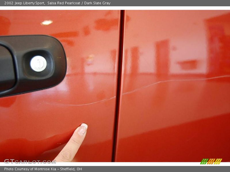 Salsa Red Pearlcoat / Dark Slate Gray 2002 Jeep Liberty Sport