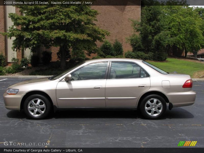 Naples Gold Metallic / Ivory 2000 Honda Accord SE Sedan