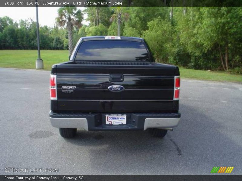 Black / Stone/Medium Stone 2009 Ford F150 XLT SuperCrew 4x4