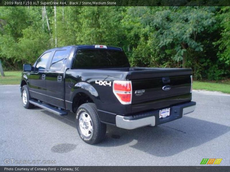 Black / Stone/Medium Stone 2009 Ford F150 XLT SuperCrew 4x4