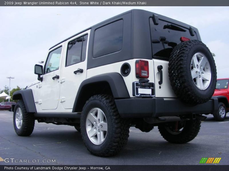 Stone White / Dark Khaki/Medium Khaki 2009 Jeep Wrangler Unlimited Rubicon 4x4