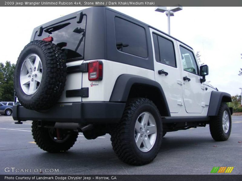 Stone White / Dark Khaki/Medium Khaki 2009 Jeep Wrangler Unlimited Rubicon 4x4