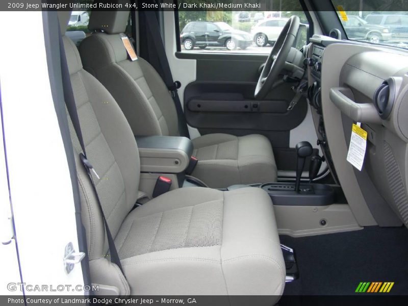 Stone White / Dark Khaki/Medium Khaki 2009 Jeep Wrangler Unlimited Rubicon 4x4