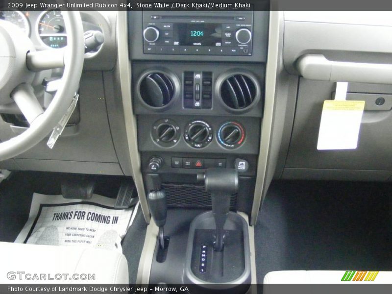 Stone White / Dark Khaki/Medium Khaki 2009 Jeep Wrangler Unlimited Rubicon 4x4