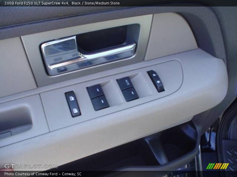Black / Stone/Medium Stone 2009 Ford F150 XLT SuperCrew 4x4