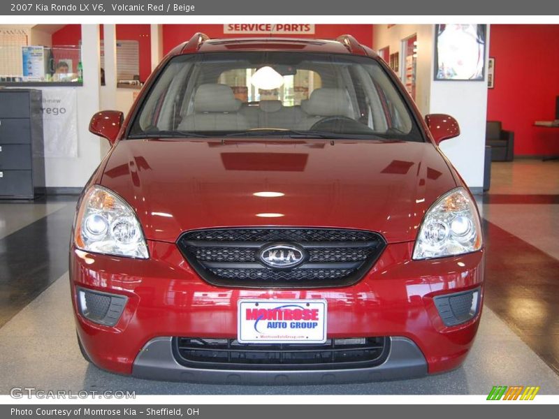 Volcanic Red / Beige 2007 Kia Rondo LX V6
