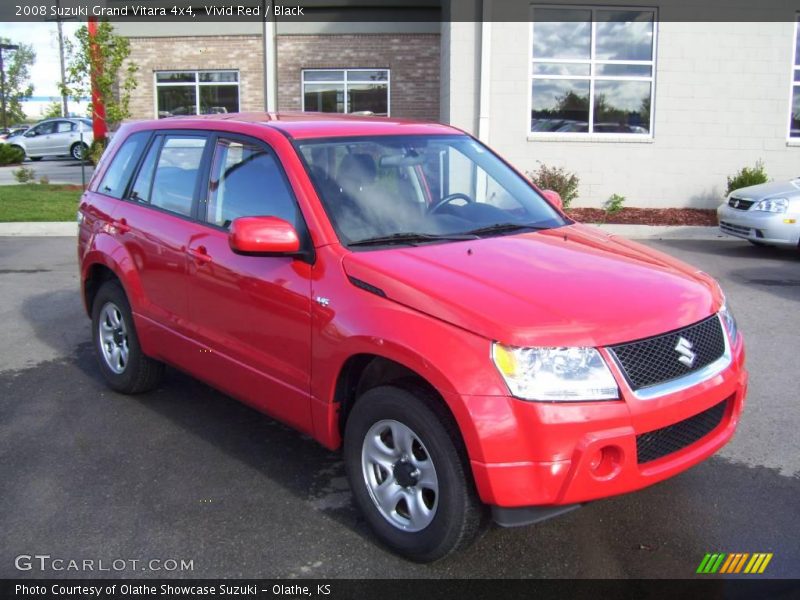 Vivid Red / Black 2008 Suzuki Grand Vitara 4x4
