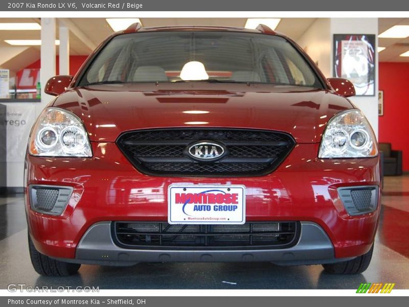 Volcanic Red / Beige 2007 Kia Rondo LX V6
