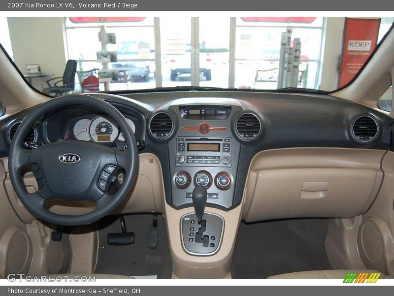 Volcanic Red / Beige 2007 Kia Rondo LX V6