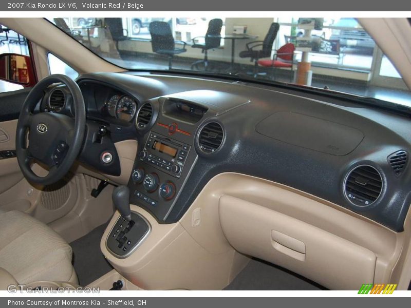 Volcanic Red / Beige 2007 Kia Rondo LX V6