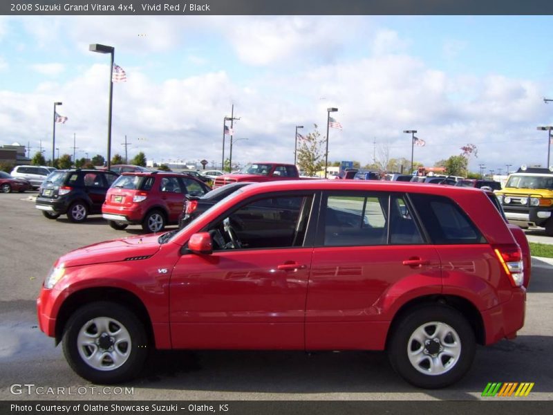 Vivid Red / Black 2008 Suzuki Grand Vitara 4x4