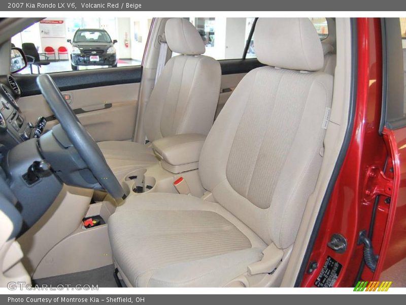 Volcanic Red / Beige 2007 Kia Rondo LX V6