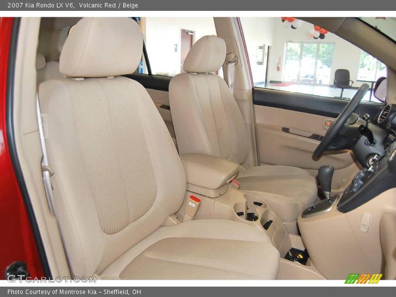 Volcanic Red / Beige 2007 Kia Rondo LX V6