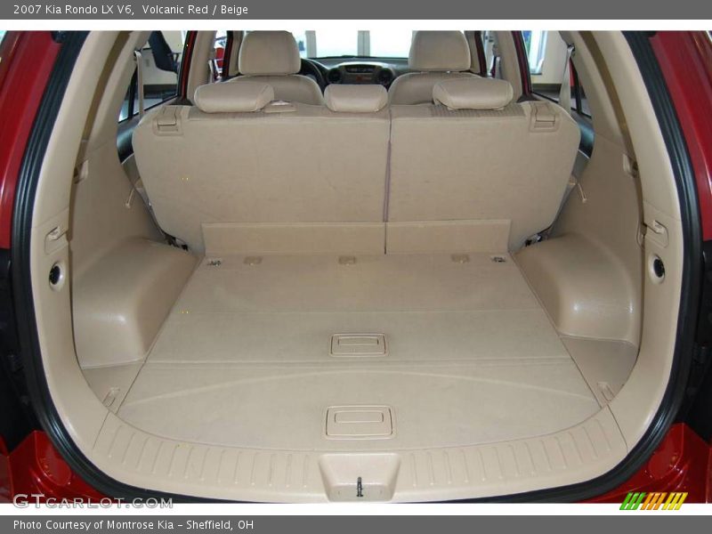 Volcanic Red / Beige 2007 Kia Rondo LX V6