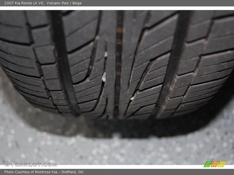 Volcanic Red / Beige 2007 Kia Rondo LX V6
