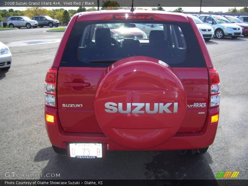 Vivid Red / Black 2008 Suzuki Grand Vitara 4x4