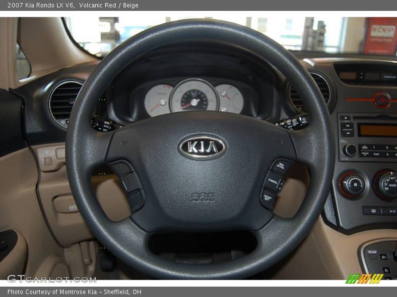 Volcanic Red / Beige 2007 Kia Rondo LX V6