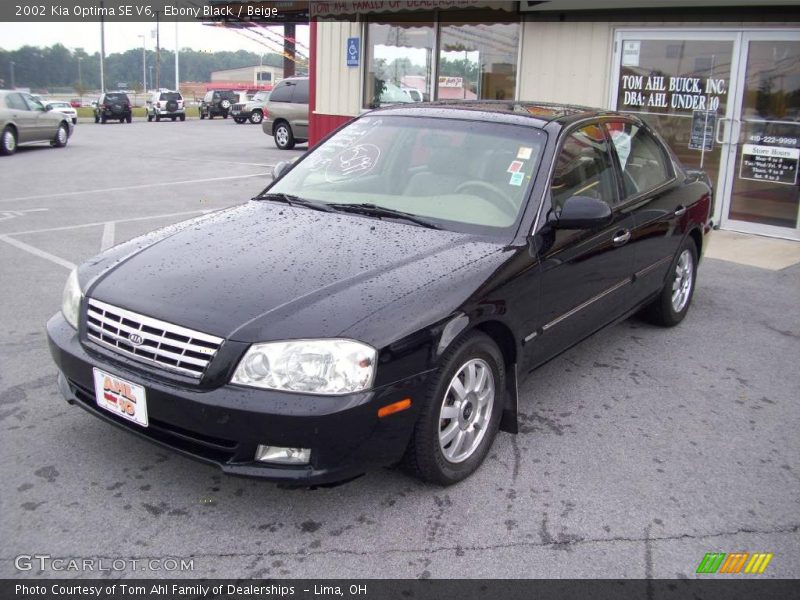 Ebony Black / Beige 2002 Kia Optima SE V6