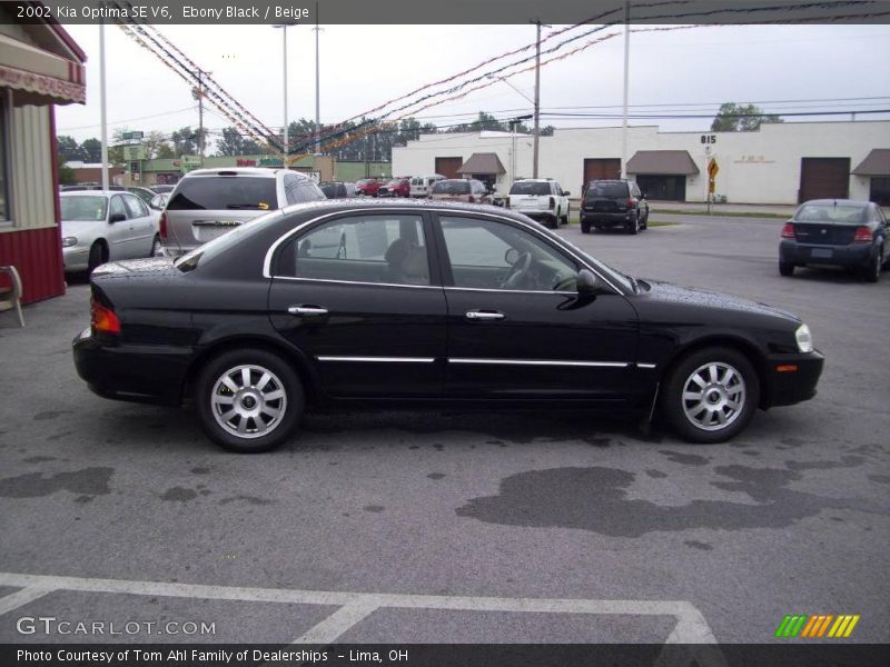 Ebony Black / Beige 2002 Kia Optima SE V6