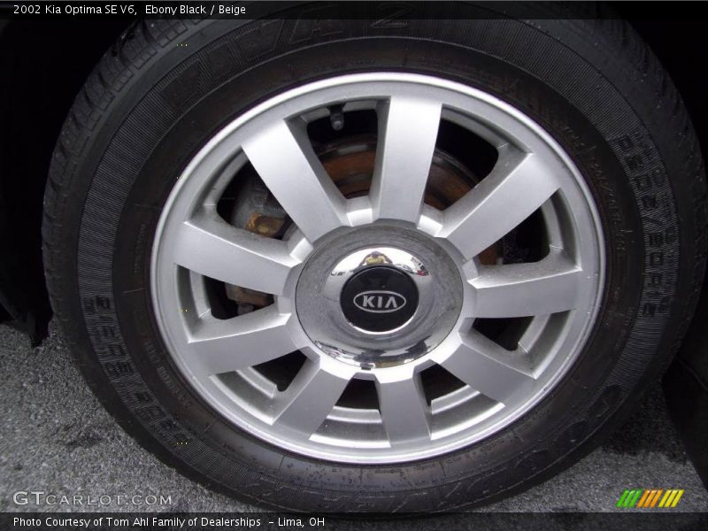Ebony Black / Beige 2002 Kia Optima SE V6