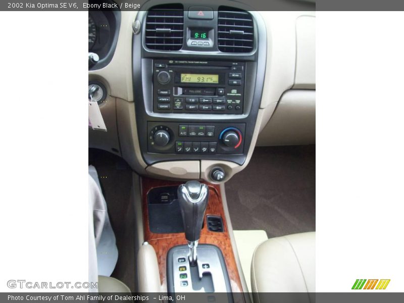 Ebony Black / Beige 2002 Kia Optima SE V6