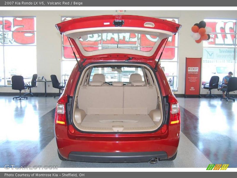 Volcanic Red / Beige 2007 Kia Rondo LX V6