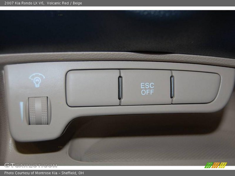 Volcanic Red / Beige 2007 Kia Rondo LX V6