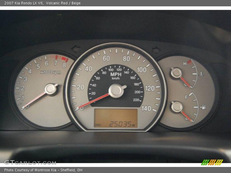 Volcanic Red / Beige 2007 Kia Rondo LX V6